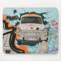 Fragment of Berlin wall Mouse Pads