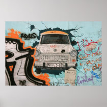 Fragment of Berlin wall Posters