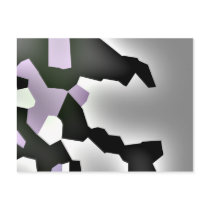 "Fragmented Dream" Digital Abstract Art postcards