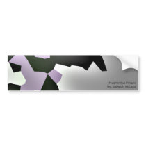 "Fragmented Dreams" Geometric Art bumper stickers