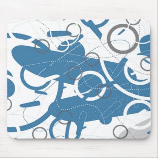 Fragments Retro Mod Abstract Mousepad mousepad