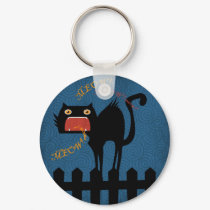 Fraidy Cat Keychain by holidayparade Fraidy Cat Keychain