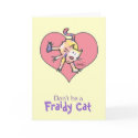 Fraidy Cat Valentine cards by hot_art_studio Fraidy Cat Valentine cards
