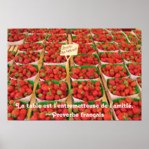 Fraises and Friendship Print