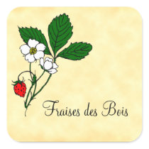 Fraises des Bois Wild Strawberry Sticker stickers