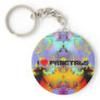 Fraktal009 - I LOVE FRACTALS Keychains