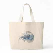Fraktal in blue canvas bag