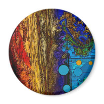 Fram - Abstract Art Refrigerator Magnet