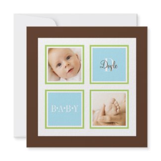Frame Birth Announcement invitation