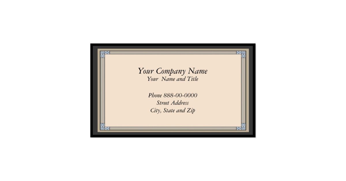 Frame Border Business Card Zazzle