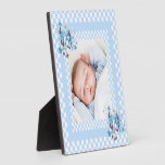 Frame Country Style Blue White Check Flower 2 Plaques