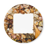 Frame made from seashells magnet