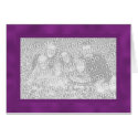 Frame Template Card - Dark Magenta Purple