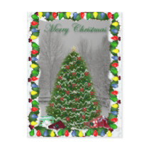 Framed Backyard Christmas Postcard by FCM_Christmas Framed Backyard Christmas Postcard