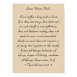 Framed Bible Verse Artwork, 1 Corinthians 13, Love Print