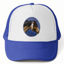 Framed Buckskin Horse Face Hat by Lot_O_Horses Framed Buckskin Horse Face Hat