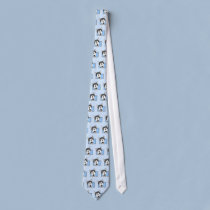 Framed Cartoon Alaskan Malamute Tie ties