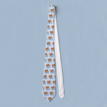 Framed Cartoon Basenji Tie ties