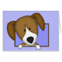 Gestaltete Karikatur-Spürhund-Karte karten by MenagerieMayhem Gestaltete Karikatur-Spürhund-Karte karten