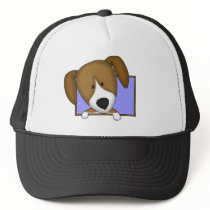 Framed Cartoon Beagle Hat by MenagerieMayhem Framed Cartoon Beagle Hat