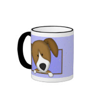 Framed Cartoon Beagle Mug