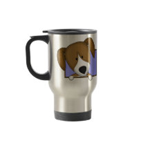Framed Cartoon Beagle Travel Mug