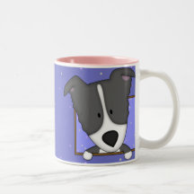 Framed Cartoon Border Collie Mug