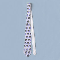 Framed Cartoon Border Collie Tie ties