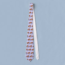 Framed Cartoon Brittany Spaniel Tie ties
