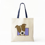 Framed Cartoon Brown Border Collie Bag