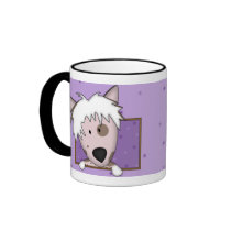 Framed Cartoon Chinese Crested Mug