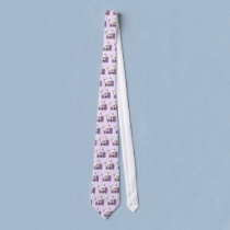 Framed Cartoon Chinese Crested Tie ties