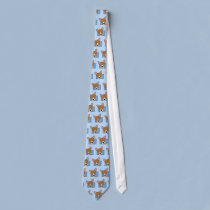 Framed Cartoon Corgi Tie ties