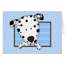 Framed Cartoon Dalmatian cards by MenagerieMayhem Framed Cartoon Dalmatian cards