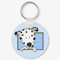 Framed Cartoon Dalmatian Keychain