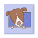 Framed Cartoon German Shorthaired Pointer Magnet by MenagerieMayhem Framed Cartoon German Shorthaired Pointer Magnet