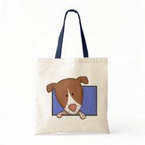 Framed Cartoon German Shorthaired Pointer Tote Bag