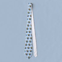 Framed Cartoon Great Dane Tie ties