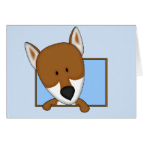 Framed Cartoon Shiba Inu cards