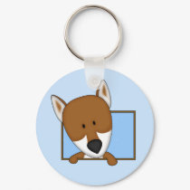 Framed Cartoon Shiba Inu Keychain