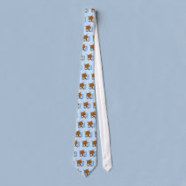 Framed Cartoon Shiba Inu Tie ties