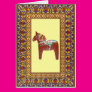 Framed Dalarna Horse Greeting Cards Framed Dalarna Horse Greeting Cards