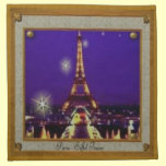 Framed Eiffel Tower Cloth Napkins napkins