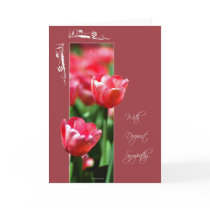 Framed Flower Tulips-Deepest Sympathy cards by William63 Framed Flower Tulips-Deepest Sympathy cards