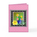 Framed Flowers Easter Card