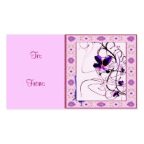 Framed Flowers Gift Tag profile cards