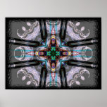 Framed fractals poster