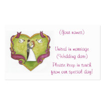 Framed Heart Couple/Wedding Profile Card business cards