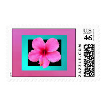 Framed Hibiscus postage by SeaAngel Framed Hibiscus postage