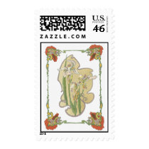 Framed Iris Art Nouveau Stamp by SweetRascal Framed Iris Art Nouveau Stamp